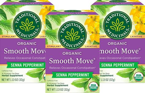 Amazon.com: Traditional Medicinals Tea, Organic Smooth Move, Relieves ...