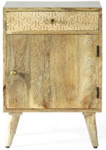 Maker Art Solid Wood Night Stand With Storage Solid Wood Side Table ...