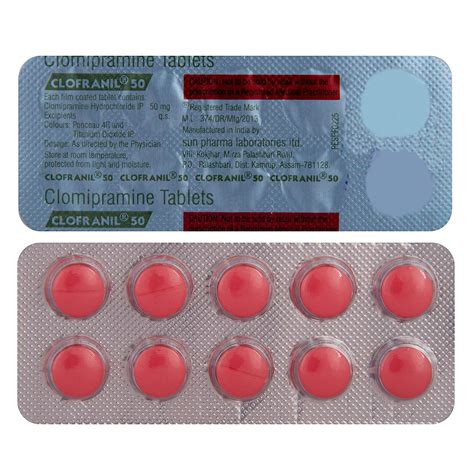 Clofranil 50 - Strip of 10 Tablets : Amazon.in: Health & Personal Care