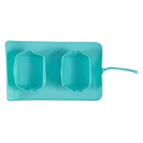 Comedouro Bebedouro Duplo Portátil em Silicone - PAWS