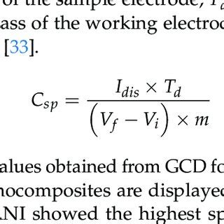 Image result for Specific Capacitance Formula