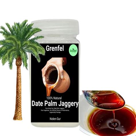 Grenfel Premium Khajur Nolen Gur | Dates Palm Jaggery| Palm Jaggery ...