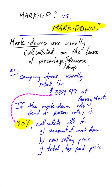 Image result for Math Mark Down Example