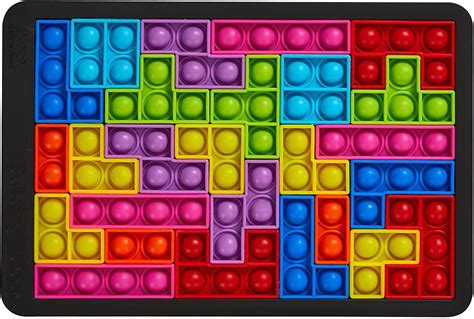 Buy SUNVADIYA Push Bubble Sensory Fidget Toys,Tetris Jigsaw Puzzle Toys ...