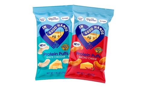 Better-For-You Cheese Puffs : In Good Hands Protein Puffs
