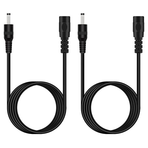 Fancasee 2 Pack 6 ft 3.5mm x 1.35mm DC Power Extension Cable Male to ...