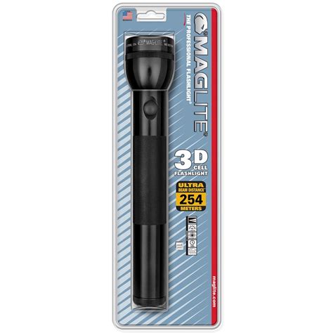 Mag Lite Maglite Incandescent 3-Cell D Flashlight - Black (Blister Pack)