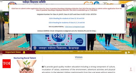Navodaya Vidyalaya Class 6th admission test application date extended ...