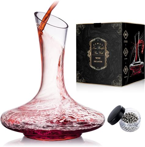 YouYah Wine Decanter,Red Wine Carafe,Wine Aerator,100% Hand Blown Lead ...
