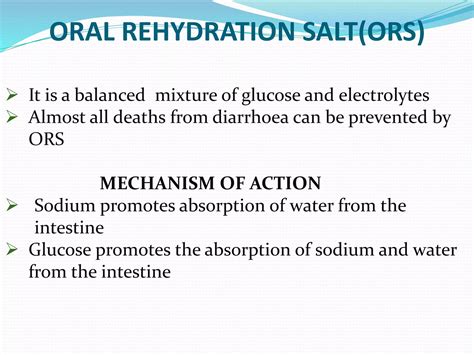Diarrhoea prevention and control | PPTX