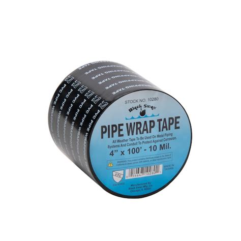 Black Swan Pipe Wrap Tape, 4" X 100Ft, 10 Mil 10280 | Zoro