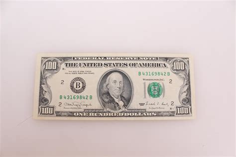 At Auction: United States Mint, U.S. One Hundred Dollar Bill Series 1990
