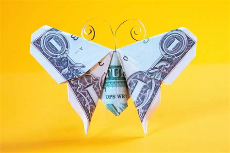 Easy Dollar Bill Origami Butterfly Instruction - Origami OK