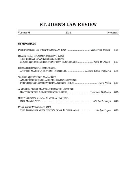 St. John’s Law Review is excited to announce that we have published Vol ...