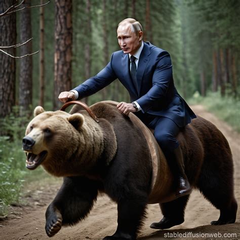 Vladimir Putin Bear Wrestling Vladimir Putin Riding A Bear | Stable