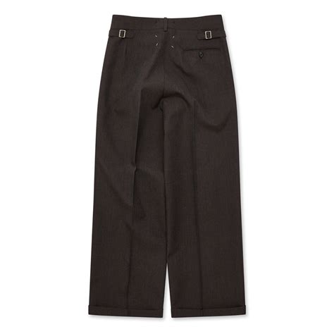 Maison Margiela: Men’s Wool Trousers (Brown) | DSMS E-SHOP