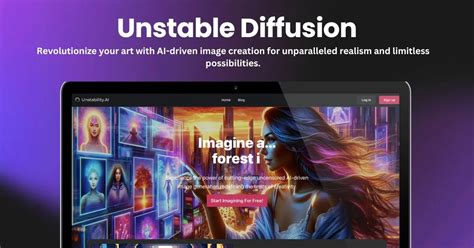 Unstable Diffusion – AI Image Generator Tool for Unfiltered Visuals ...