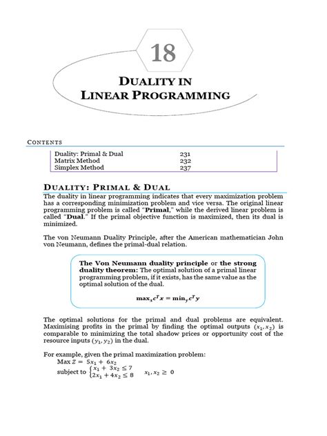 Image result for Duality in Linear Programming Tutorial