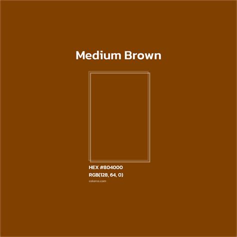 About Medium Brown - Color codes | Matching colors and paints - colorxs.com