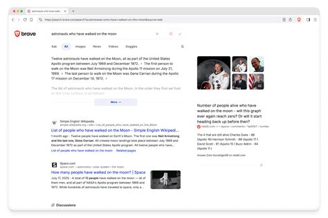 Image result for Brave Search Features