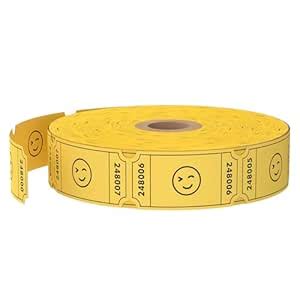 Methdic 1000 Smile Raffle Tickets Golden, Single Roll, Ticket for ...