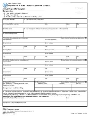RI SOS Form 630 2020-2026 - Fill and Sign Printable Template Online