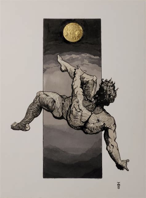 Icarus Falling Drawing