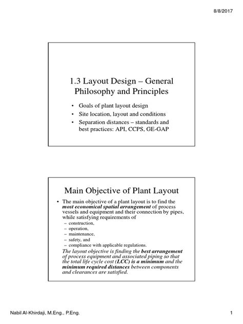 1.3 Layout Design - General Philosophy and Principles | PDF