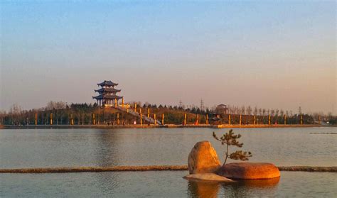 邯郸磁县如意湖湿地公园美景