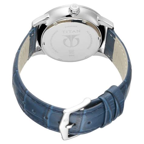 Buy Online Titan On Trend Blue Dial Quartz Multifunction Leather Strap ...
