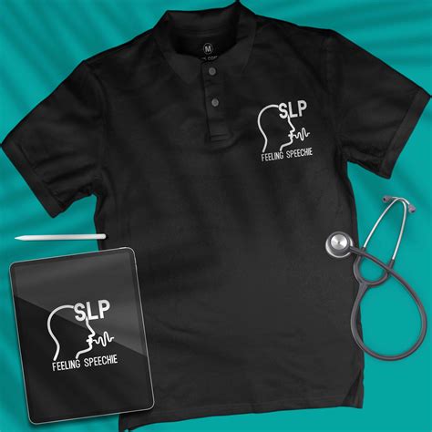Speech Language Pathology Logo - Polo T-shirt - themanan.in – The Manan