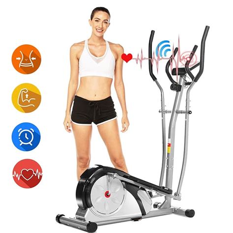 Buy ANCHEER Elliptical Machine, Elliptical Exercise Trainer Machine ...