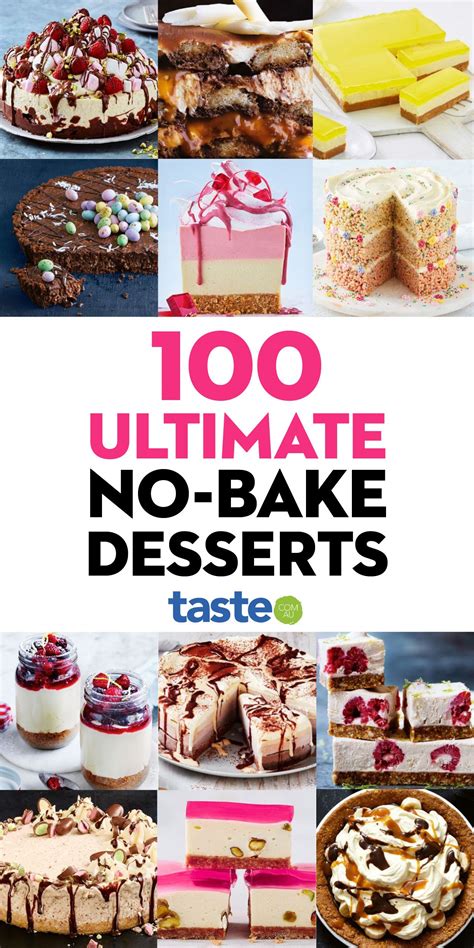 100 ultimate no-bake desserts | No bake desserts, Baked dessert recipes ...