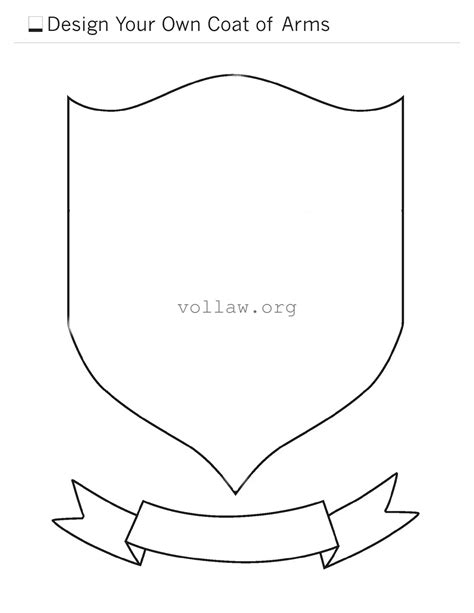 Coat Of Arms Template » Printable PDF Form
