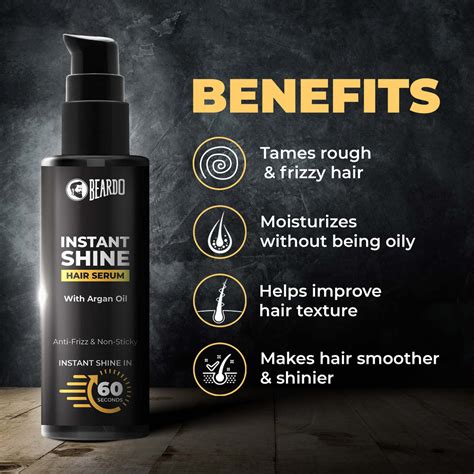 Instant Shine Hair Serum | Smooth, Shiny & Frizz-Free Hair – Beardo India