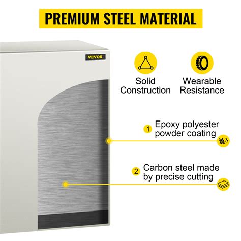Buy VEVOR Steel Electrical Box 24x 24x 12 Electrical Enclosure Box ...