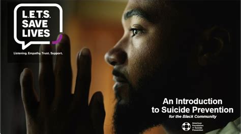 L.E.T.S. Save Lives: An Introduction to Suicide Prevention for the ...