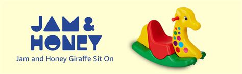 Amazon Brand - Jam & Honey Ride-On Giraffe Rocker Toy | Sturdy Rocking ...