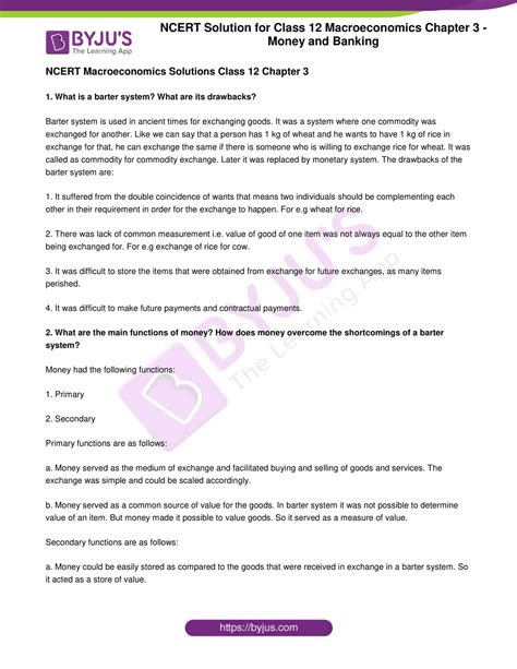 Image result for Economics Chapter 5 Money Class 12