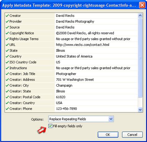Metadata Template 的图像结果