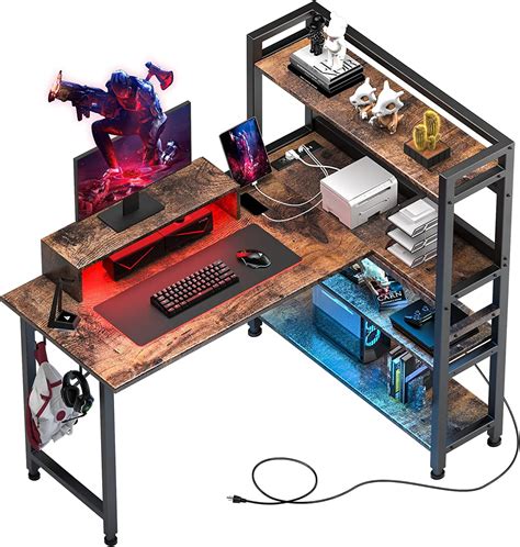 Comhoma 55in Gaming Computer Desk with 4-Tier India | Ubuy