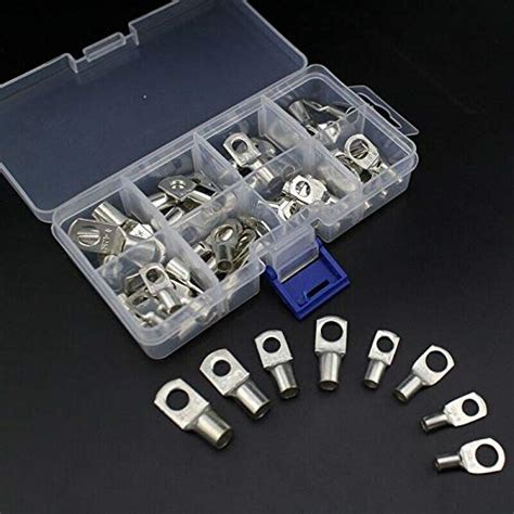 ELECTROPRIME 10X(Bolt Hole Tinned Copper Cable lugs Battery Terminals ...