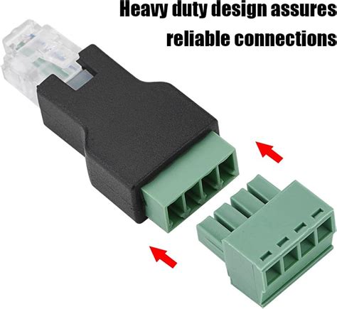 Diyeeni 1pc RJ11 6P4C Male to 4 Pin Screw Terminal India | Ubuy