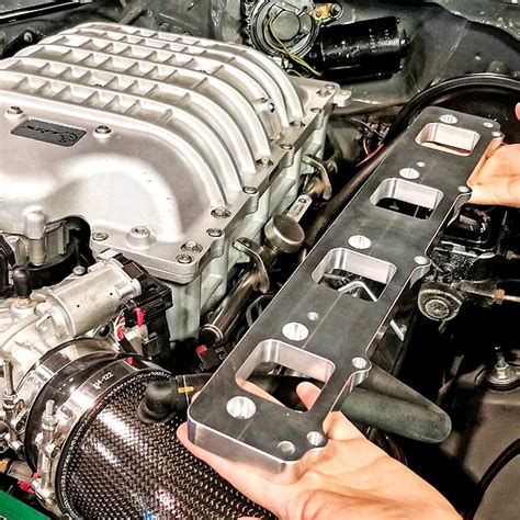 ALUMINUM MOPAR HEMI GEN III 3 HELLCAT SUPERCHARGER TO HEAD ADAPTER PLA | CFR Performance