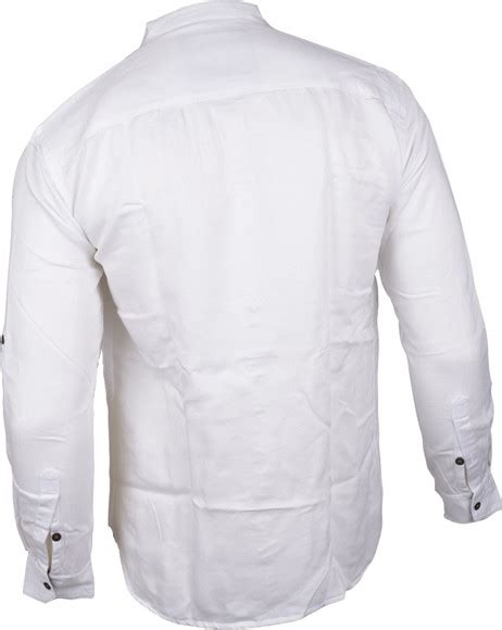 Avan Paul Men Self Design Casual White Shirt - Buy White Avan Paul Men ...