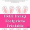 Image result for Free Printable Bunny Face Pattern