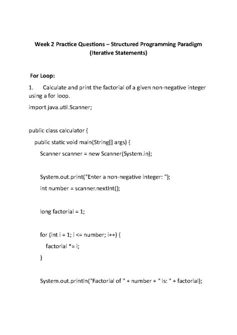 Week 2 Practice Answers - Week 2 Practice Questions – Structured ...