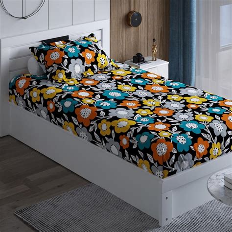 Buy Everyday Essentials 2Pcs Printed Single Bedsheet Set from Home ...