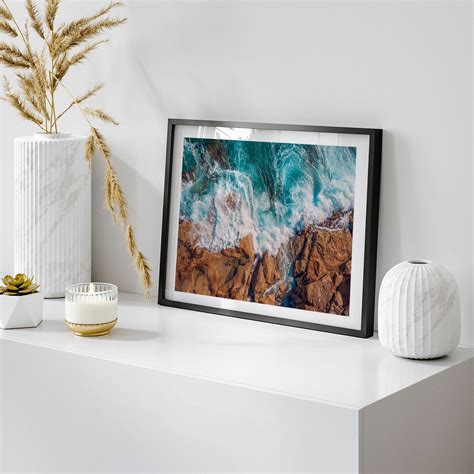 Buy Waves colliding Beach Art Paintings & Prints Online at Best Price ...