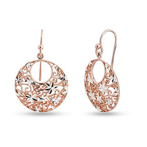 LeCalla Sterling Silver BIS Hallmarked Jewelry Diamond-Cut Filigree ...
